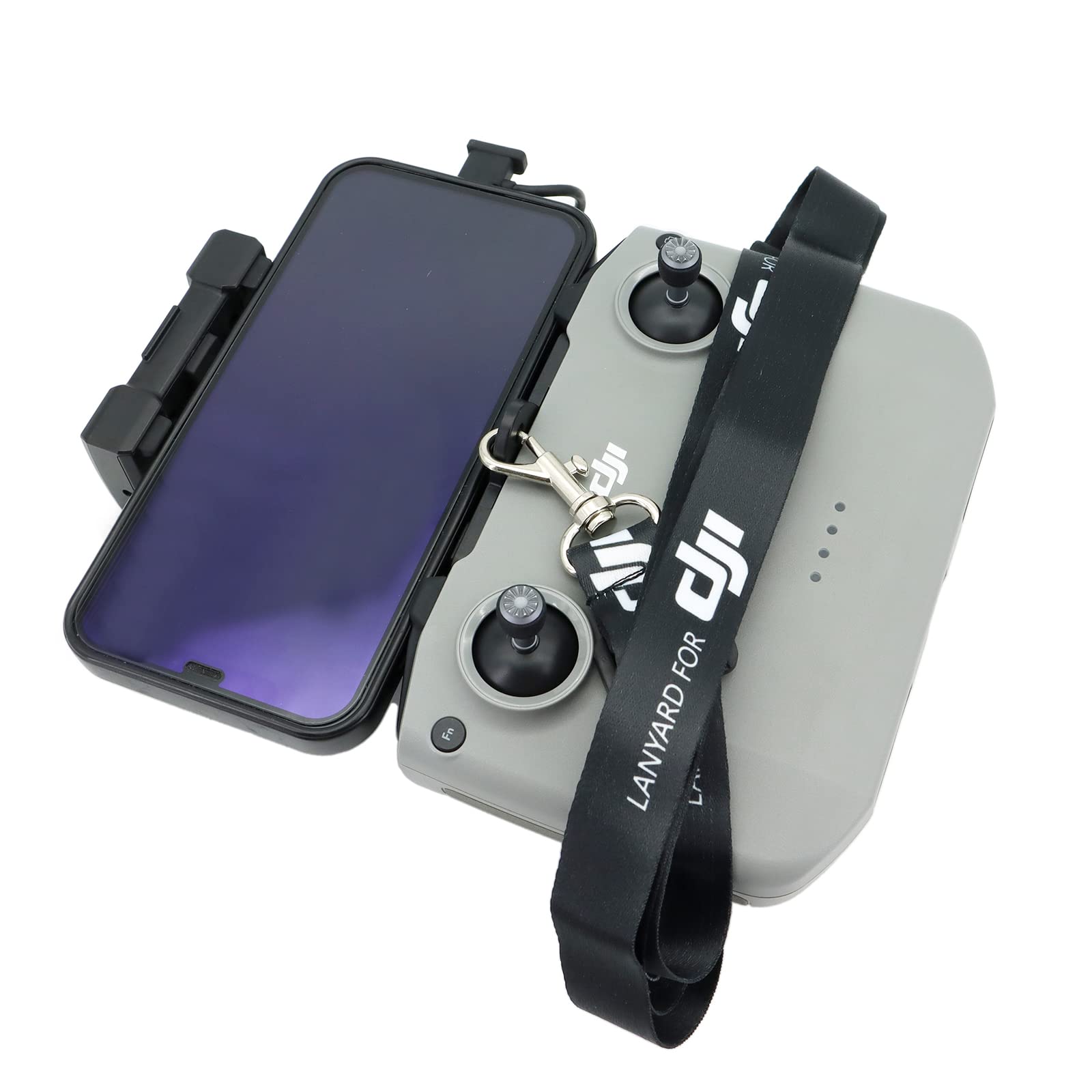 Smycz na szyję do DJI RC PRO Smycz z klamrą uniwersalna kompatybilna z pilotem DJI Mini 3 Pro/Mavic 3/AIR 2/2S/Mini 2, Czarny, rozmiar uniwersalny