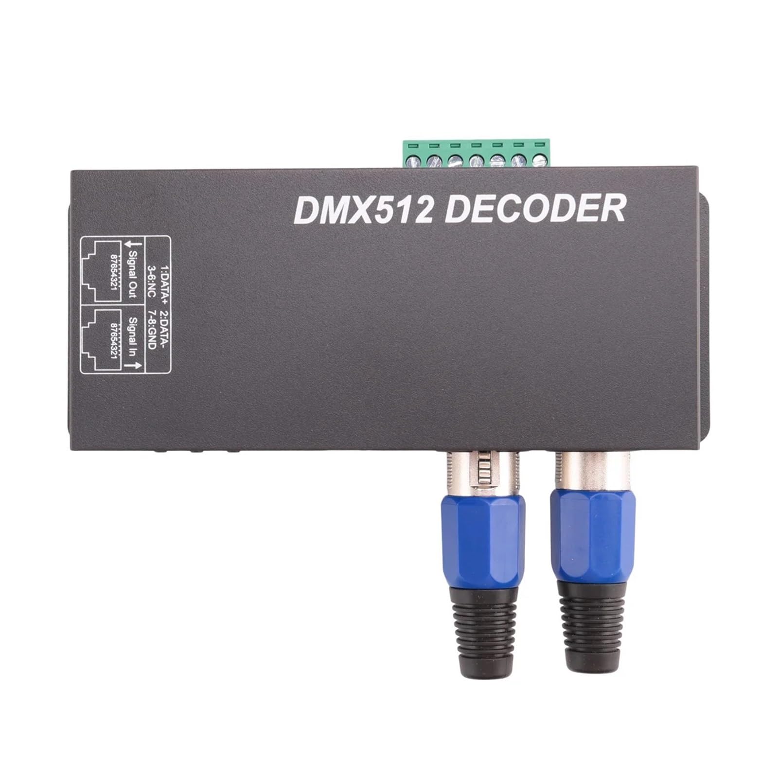 Sterownik ściemniacza do cyfrowego wyświetlacza 512 DMX512 Kontroler nadaje się do taśm świetlnych LED RGBW Złącze RJ45