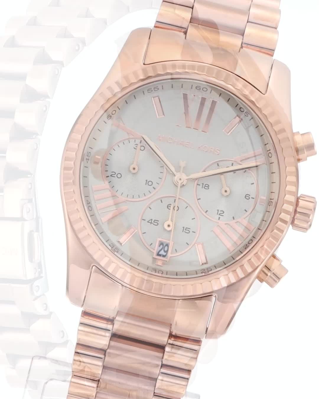 MICHAEL KORS 腕時計 ローズゴールド クロノグラフ Amazon.co.jp: Michael Kors LEXINGTON クロノグラフ ローズゴールド