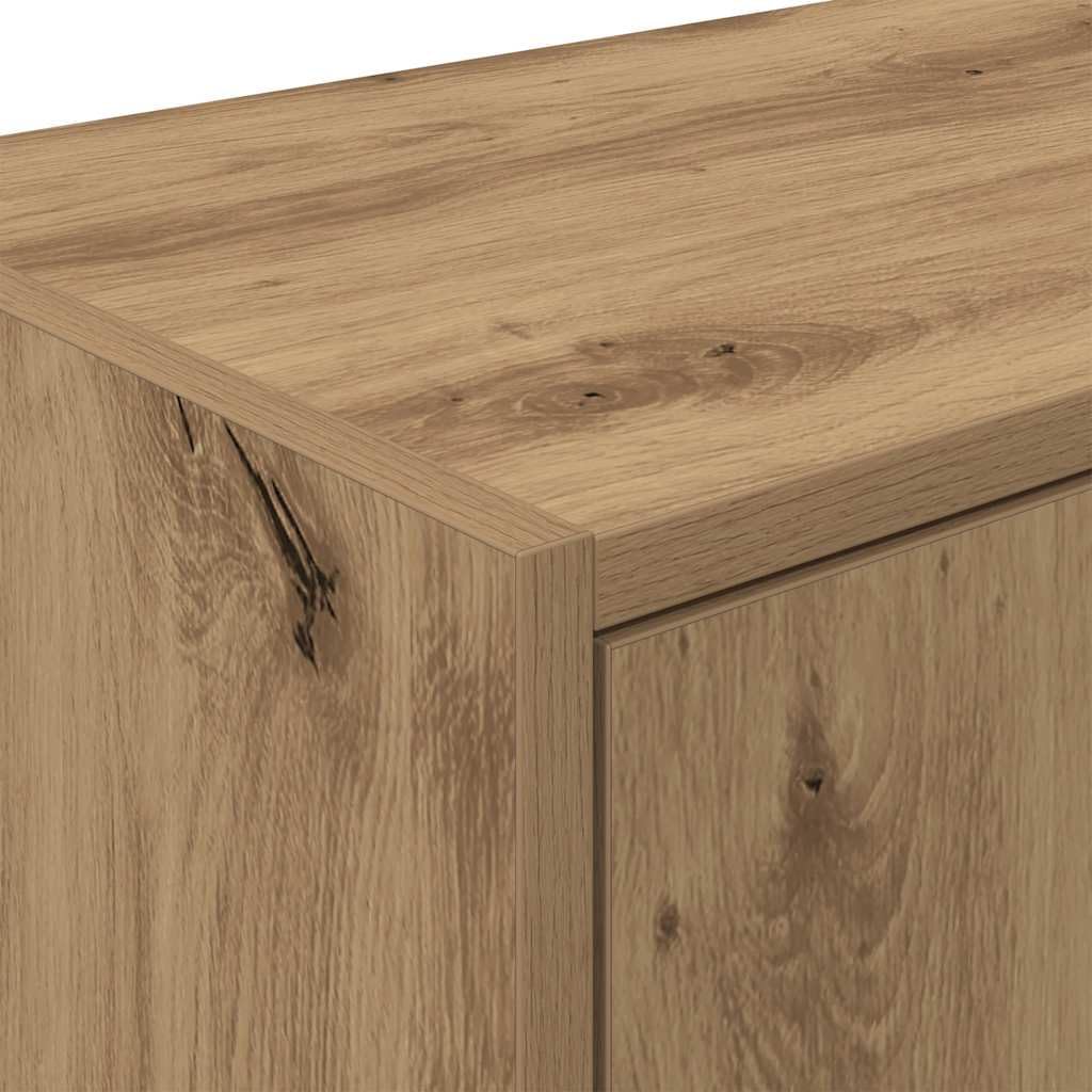 vidaXL Garagen-Wandschrank Artisan-Eiche, Lager- und Aufbewahrungsschrank
