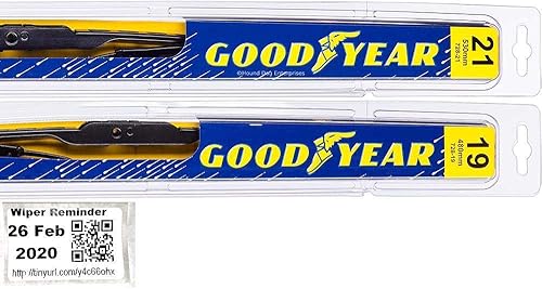 Miniatura 1 de Premium - Juego de escobillas de limpiaparabrisas para Honda Civic 2001 - Escobillas para conductor y pasajero y adhesivo de recordatorio