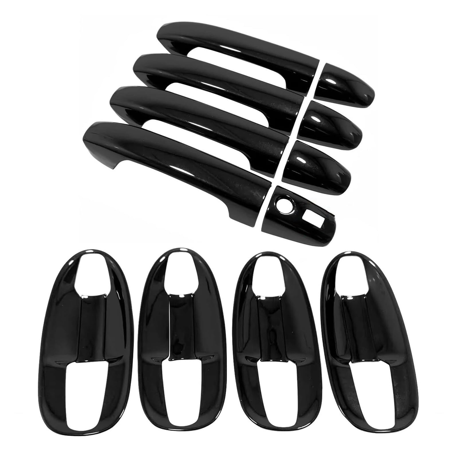 CAVINBDZ for Mercedes for Benz for Vito V-Class W447 W447 2014-2024 LHD Car Handle Bowl Cover (Glossy Black B)