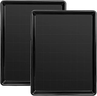 Confote 2 Piece 32inch Replacement Pan for Dog Crate - Plastic Bottom Pan, Multi-Purpose Boot Mat, Indoor/Outdoor Waterproof Shoe Tray, Floor Protection, Dog and Cat Food Bowls
