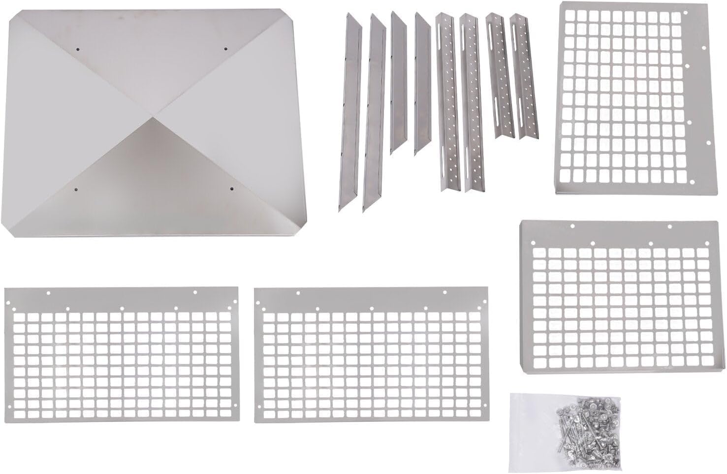 17" x 29" Chimney Cap, 304 Stainless Steel Fireplace Chimney Cover, Adjustable Metal Spark Arrestor with Bolts Screws for Home Outside Existing Clay Flue Tile