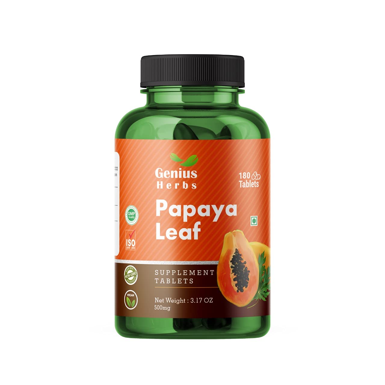 Sponsored Ad - Papaya Leaf Tablets 1000 mg Per Serving | Carica Papaya Leaf Tablets| Boosts Immunity | Natural Detox | 30 Days Supply