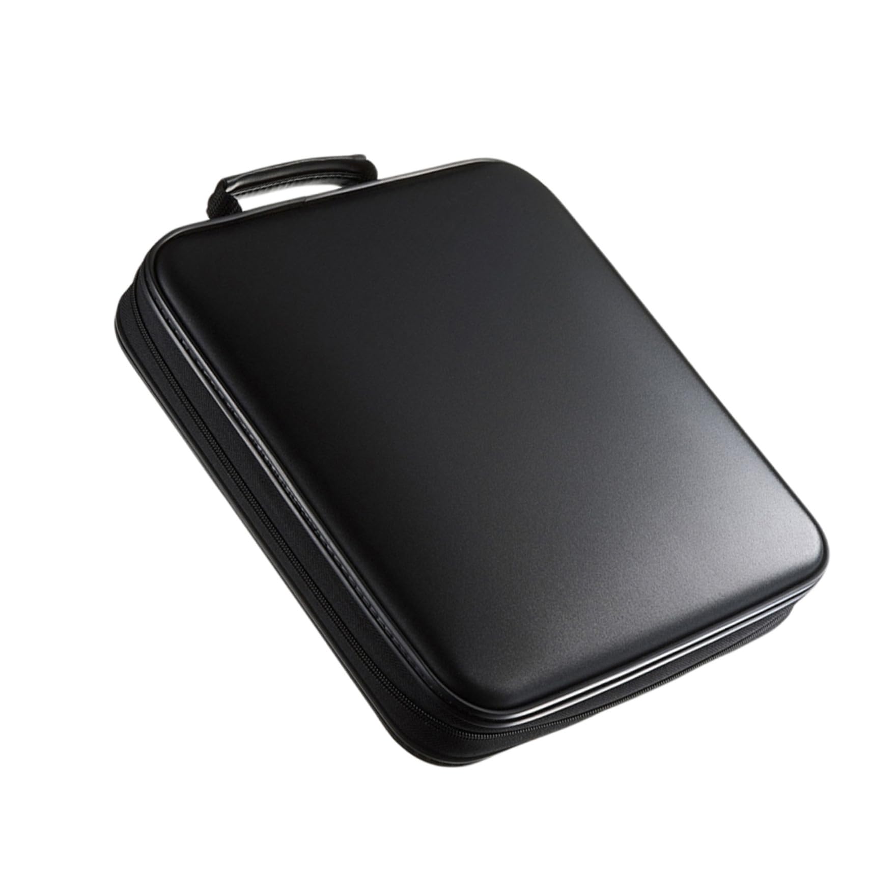 Healeved Custodia Porta CD Rigida in PP Rivestimento Interno, Organizer per 160 Dischi Dvd, Maniglia Portatile per Trasporto Facile, Protezione da Graffi e Urti, per Archiviazione