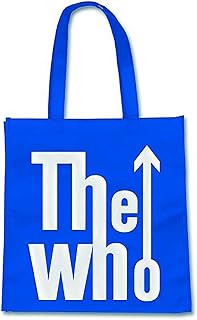 The Who Tote Bag Eco Shopper Bag Classic Band Logo Nuovo Ufficiale Blu