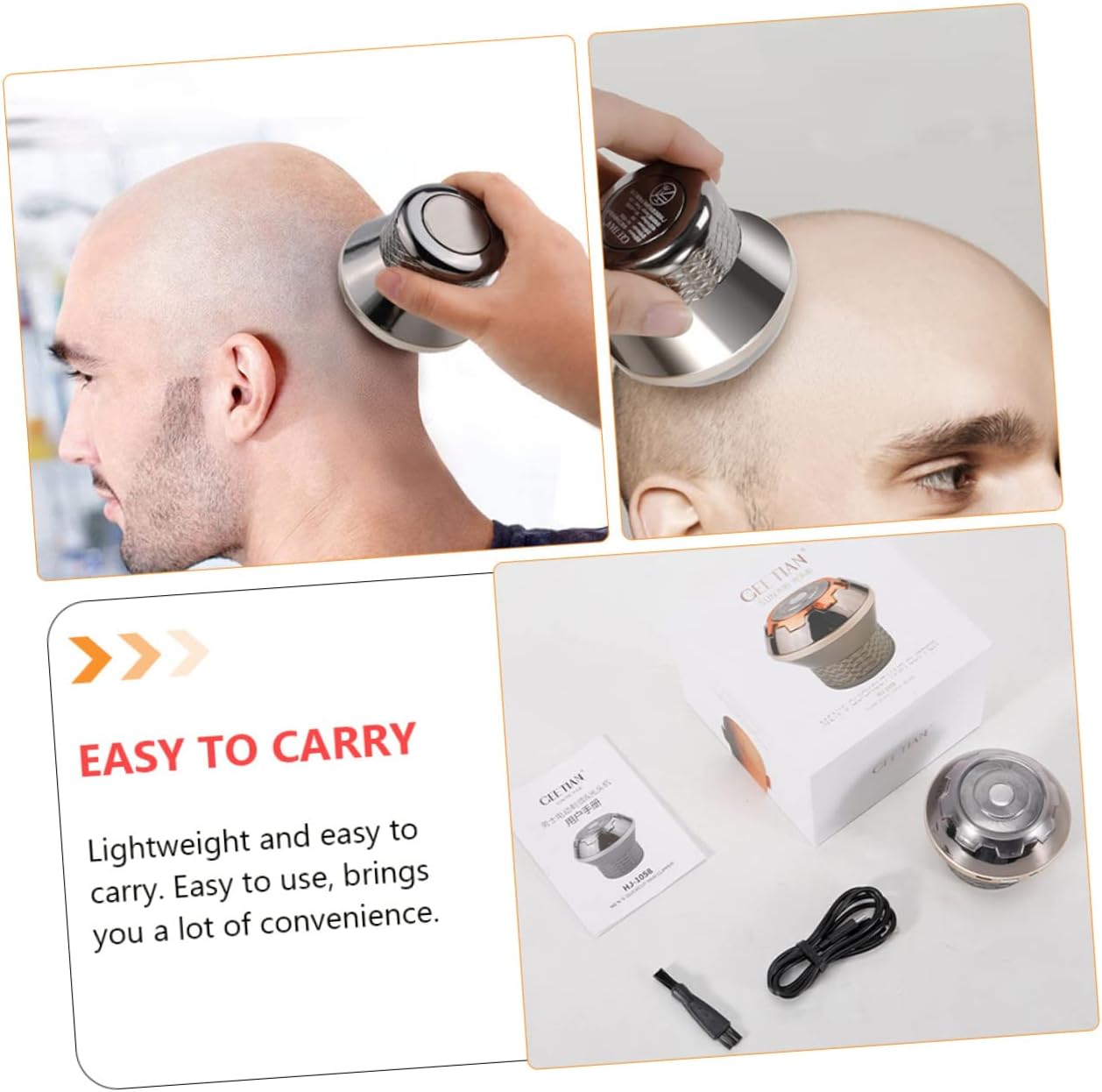 1set Men Electric Trimmer Portable Hair Trimmer Beard Shaving Razor Head Shaving Machine Quality Material