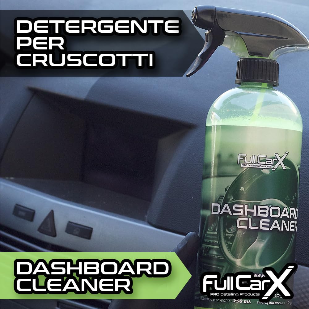 FULLCARX Dashboard Cleaner 5L Lucida Cruscotto Auto, Respinge la Polvere, Protezione Duratura, Rimuove lo Sporco, Buone Rifiniture, Aroma Gradevole, Pulitore Lava Prodotto Professionale Detailing