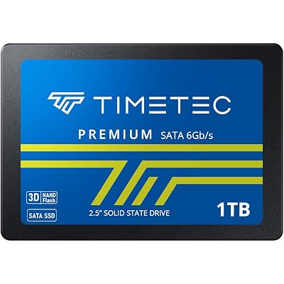 Timetec 1TB SSD 3D NAND SATA III 6Gb/s 2.5 Inch 7mm (0.28") Read Speed Up to 550 MB/s SLC Cache Performance Boost Internal Solid State Drive for PC Computer Desktop and Laptop (1TB)