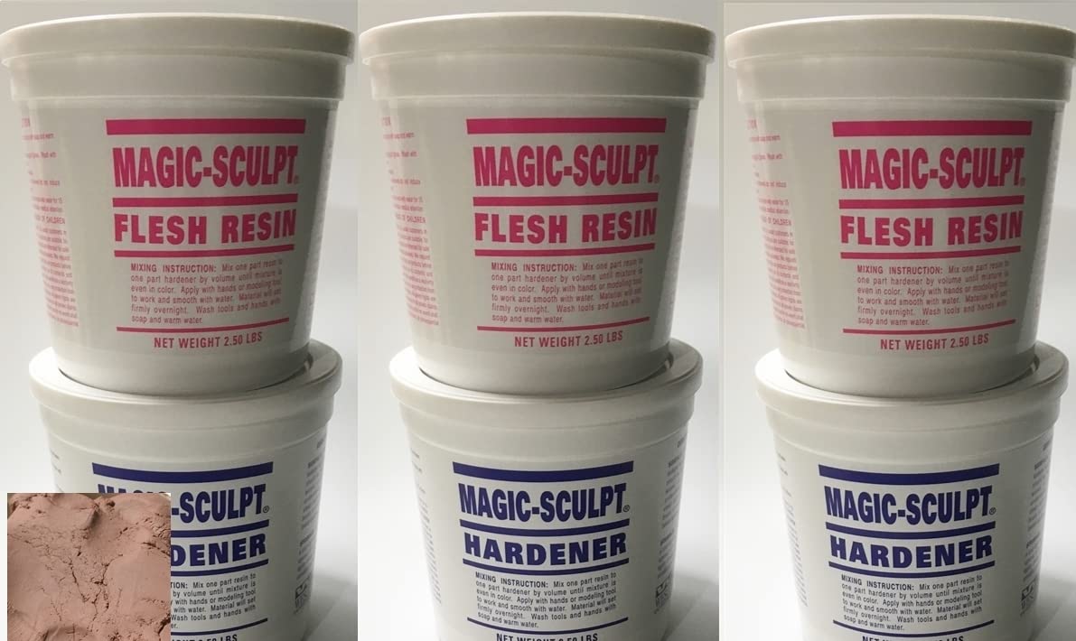 M02053x3 MOREZMORE Magic Sculpt Epoxy Putty Flesh Pink 15 LB Kit Epoxy Clay Model Putty