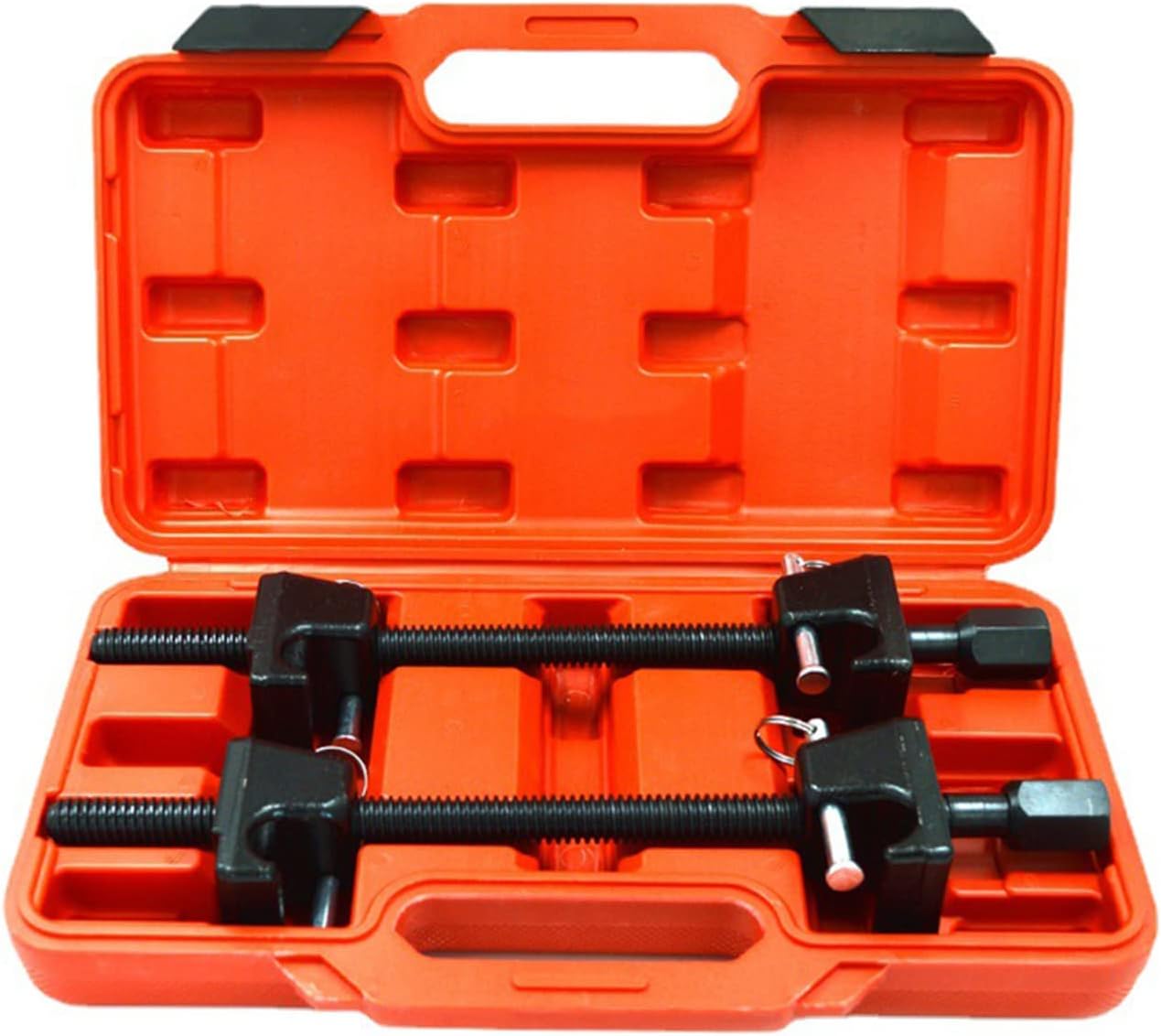 2 Pack Coil Spring Compressor with Plastic Box Universal Heavy Duty pherson Strut Spring Compressor Assembly Attachments for Automotive