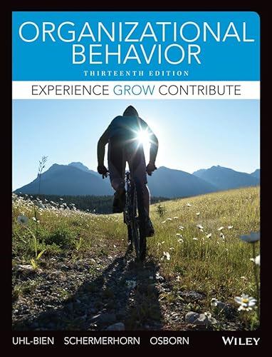 Organizational Behavior 1118868870 Book Cover