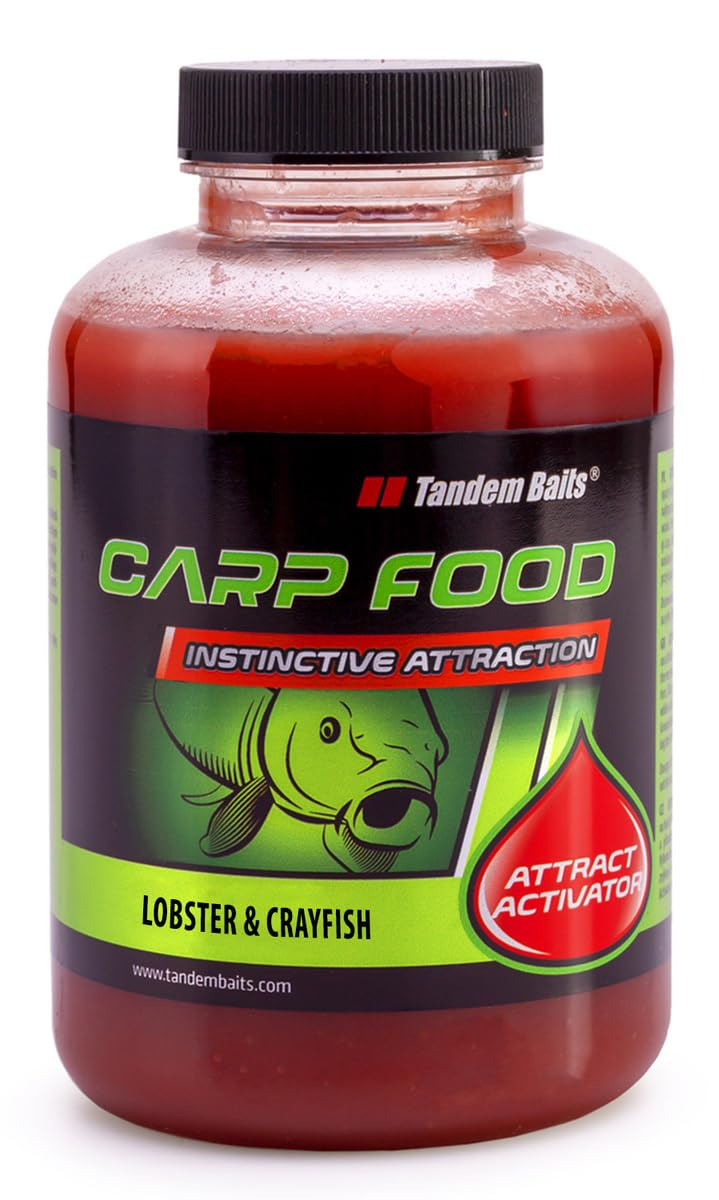 Tandem Baits Carp Food Attract Activator Lobster & Crayfish, Fish Attractors, Carp Fishing Without Effort, Big Fish Bait, Carp Accessories for Professionals & Hobby Anglers 500 ml