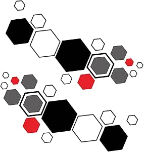 Amazon.com - Honeycomb Car Sticker - Car Hexagonal Stickers | Car ...