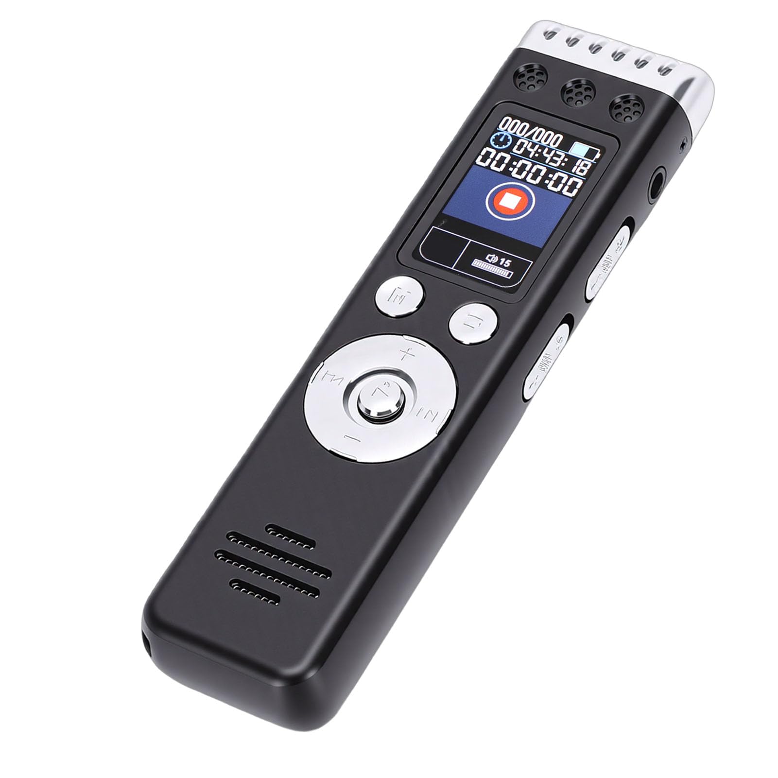 Enregistreur Vocal AI avec Traduction en Temps Réel, 189 Langues Parole-Texte, Enregistreur Sonore Numérique de Contrôle par Application pour Les Réunions, Les Entretiens et Les (64GB)