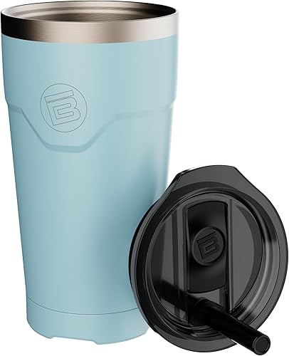 BOTE MagnePod Drinkware - Vaso aislado para bebidas incluye tapa con popote que se fija magnéticamente a SUPs compatibles, kayaks, flotadores,