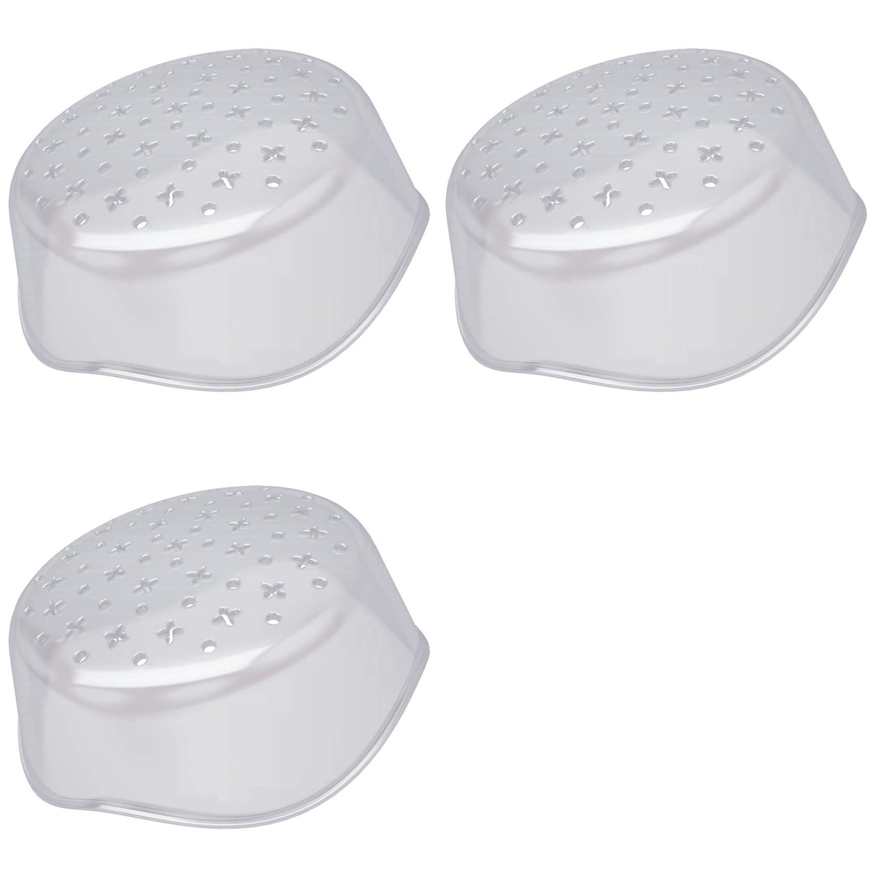 Jnchdghwa Transparent Flower Arranger & Craft Organizer - 3 Pack - Flower Arranging Cap, Flower Frog Grid