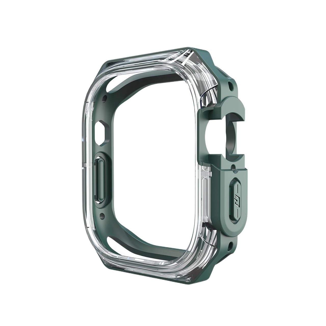 TPU watch case 41 mm de SCHIK finition luxe transparente verte - 7