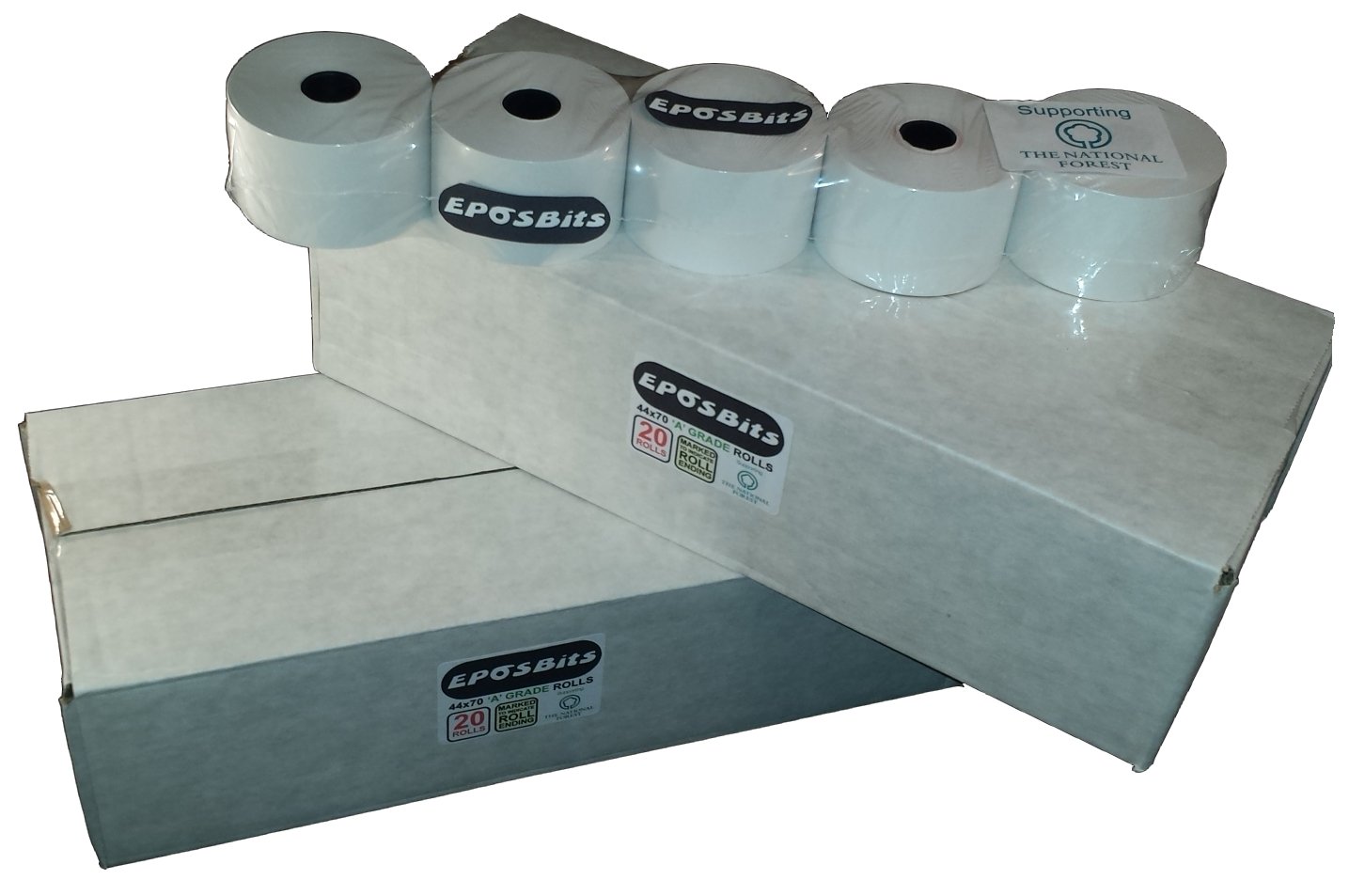 EPOSBITSEPOSBITS® Brand Till Receipt Rolls - 44x70 A Grade - 40 Rolls
