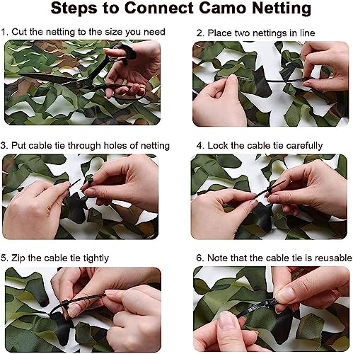 Image of 3m Camo Netting, Camouflage Netting, Hunting Blind Camo Net, Army Party Decoration