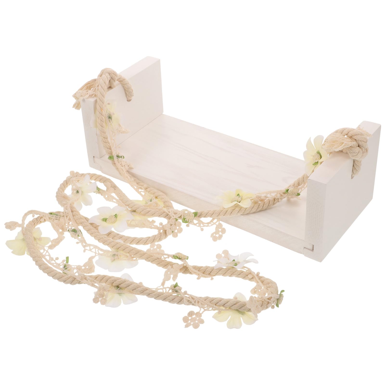 Accessorio Altalena in Legno per Fotografia di Ragazzo Ragazza, Oggetto di Scena per Servizi Fotografici in Casa, Decorazione per Prima Infanzia