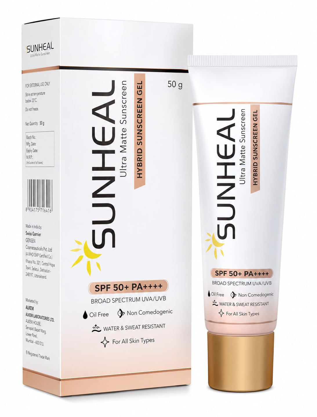 Prime Sun-heal Ultra Matte Sunscreen SPF 50 PA++++ | Broad Spectrum UVA/UVB Protection | Oil-Free & Non-Greasy | Ultra Matte Finish | Lightweight Daily Sun Protection for Oily & Combination Skin-image-6