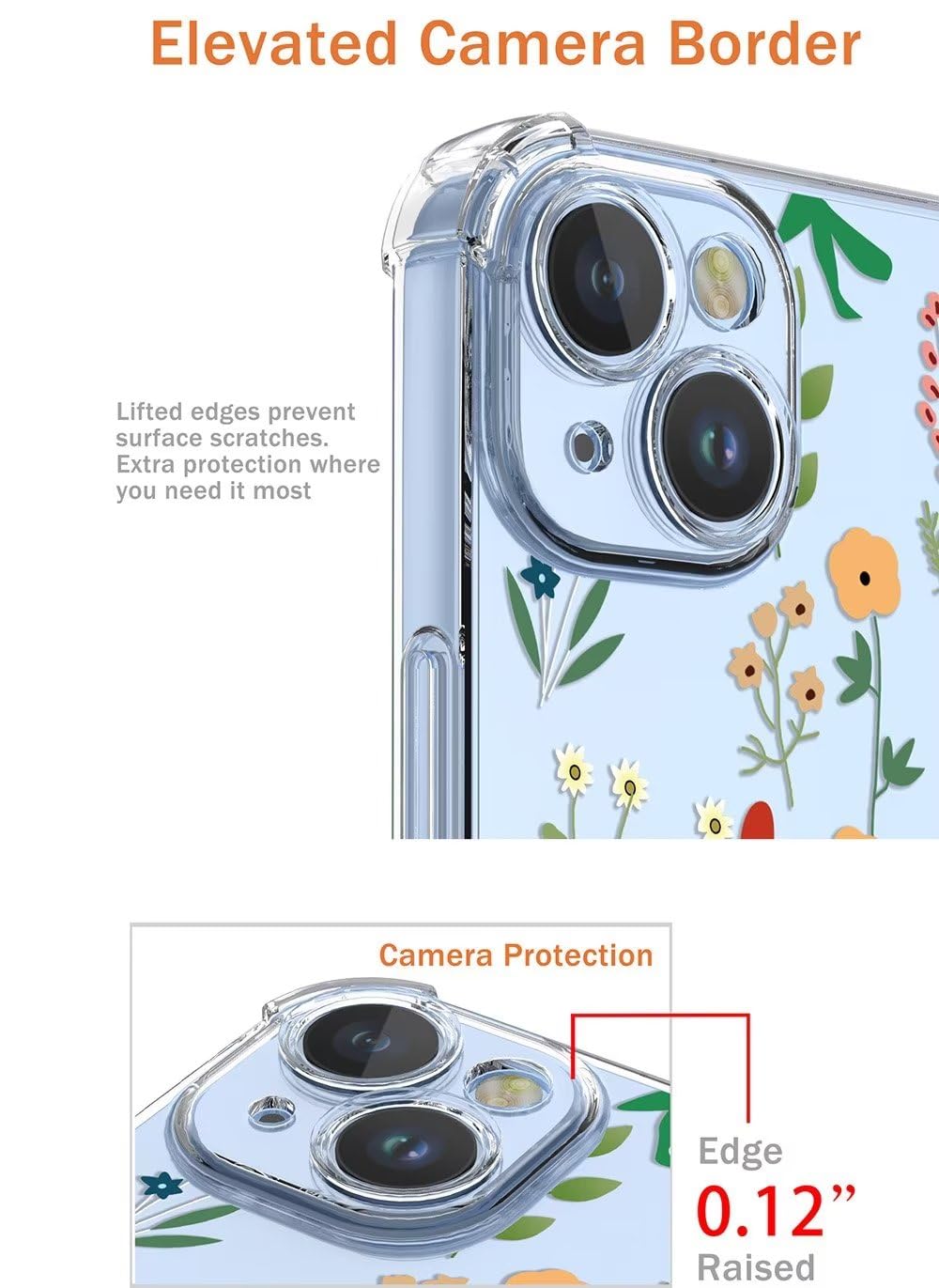 SEAHAI Cover Per Google Pixel 8: Custodia Morbida E Colorata Con Fiori E Orsetto Leopardo – Protezione Antiurto E Ricarica Wireless