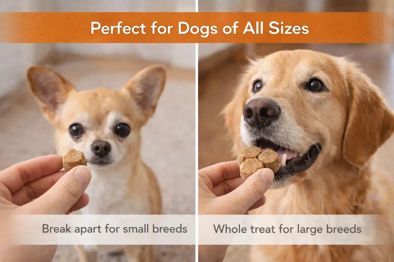 Grain Free Peanut Butter Dog Treats - Crunchy Dog Biscuits, Low Calorie Training Treats for Dogs - Clover-Shaped Dog Cookies for All Breeds & Puppies, No Wheat Corn Soy - 20oz