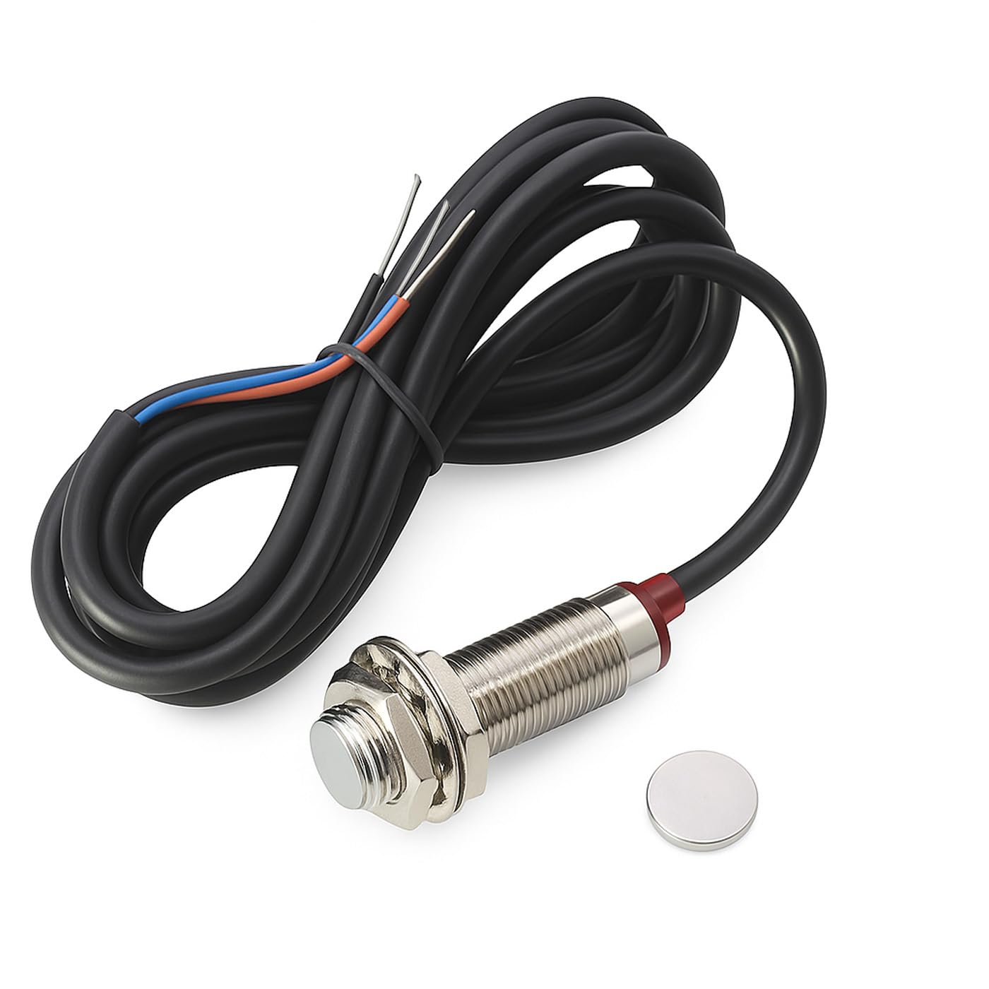 Gebildet 12mm Hall Effect Proximity Sensor Inductive Switch NPN NO（Normally Open) with Magnet DC5-30V NJK-5002C,Detecting Distance: 10mm
