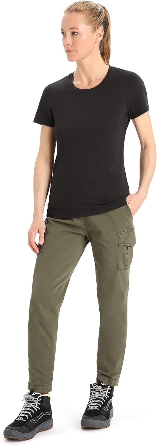 icebreaker Women's Central Classic Short Sleeve T-Shirt, Merino Wool & Cotton Blend Tee for Everyday - Image 3