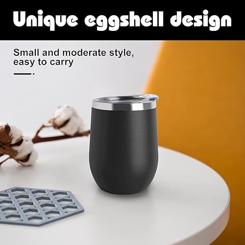 Miniatura 4 de Vaso de vino de 10 oz, aislado al vacío, acero inoxidable