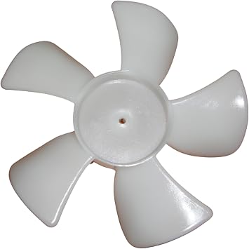 Appli Parts APFB-450 4 in Plastic Fan Blade CCW 1/8 in Shaft, 5 Blades fits WR60X114AP, motor 317