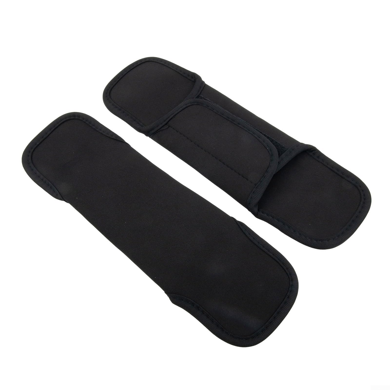 Paire de coussinets antidérapants pour sangle d'épaule de sac à dos, double couche, noir