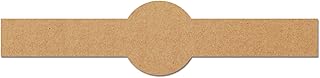 150 Pack, Brown Kraft Soap Labels Stickers, Laser/Inkjet Printing - Letter Size Sheet, 1" x 8.5"