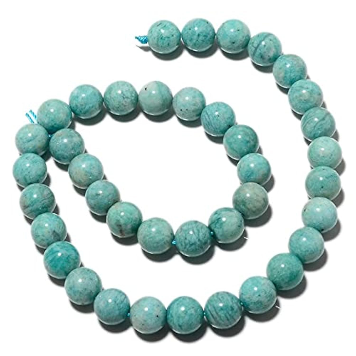 Perles en amazonite véritable 9mm pour remplacer vos perles synthétiques ternes