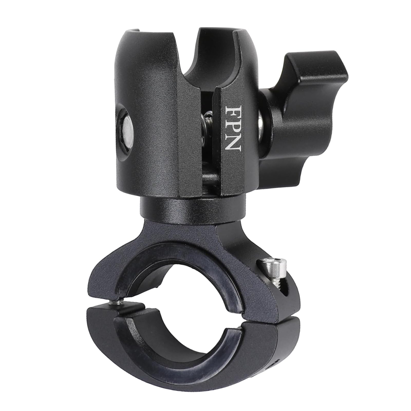 Soporte de abrazadera de manillar de aleación de aluminio para soportes RAM, brazo de enchufe único con base de perno en O de 2,21 a 3,20 cm de diámetro para soporte GoPro de cabeza de bola de 1