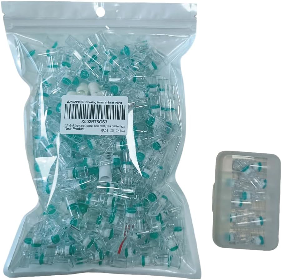 Filtros de cigarrillos desechables – Paquete económico a granel (300 por paquete)