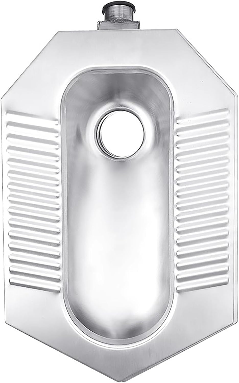 Generic Squat Pit, Public Toilet Water Tank Set with 304 Stainless Steel Squat Toilet, Odor-Resistant,E,A
