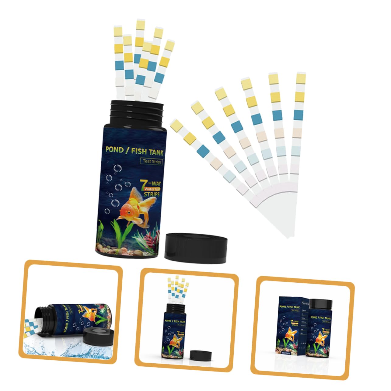 MAGICLULU 200pcs Water Testing Strips for Aquariums and Pools Accurate Water Test Kit for Ph and Total Alkalinity Easy to Use for Fish Tank
