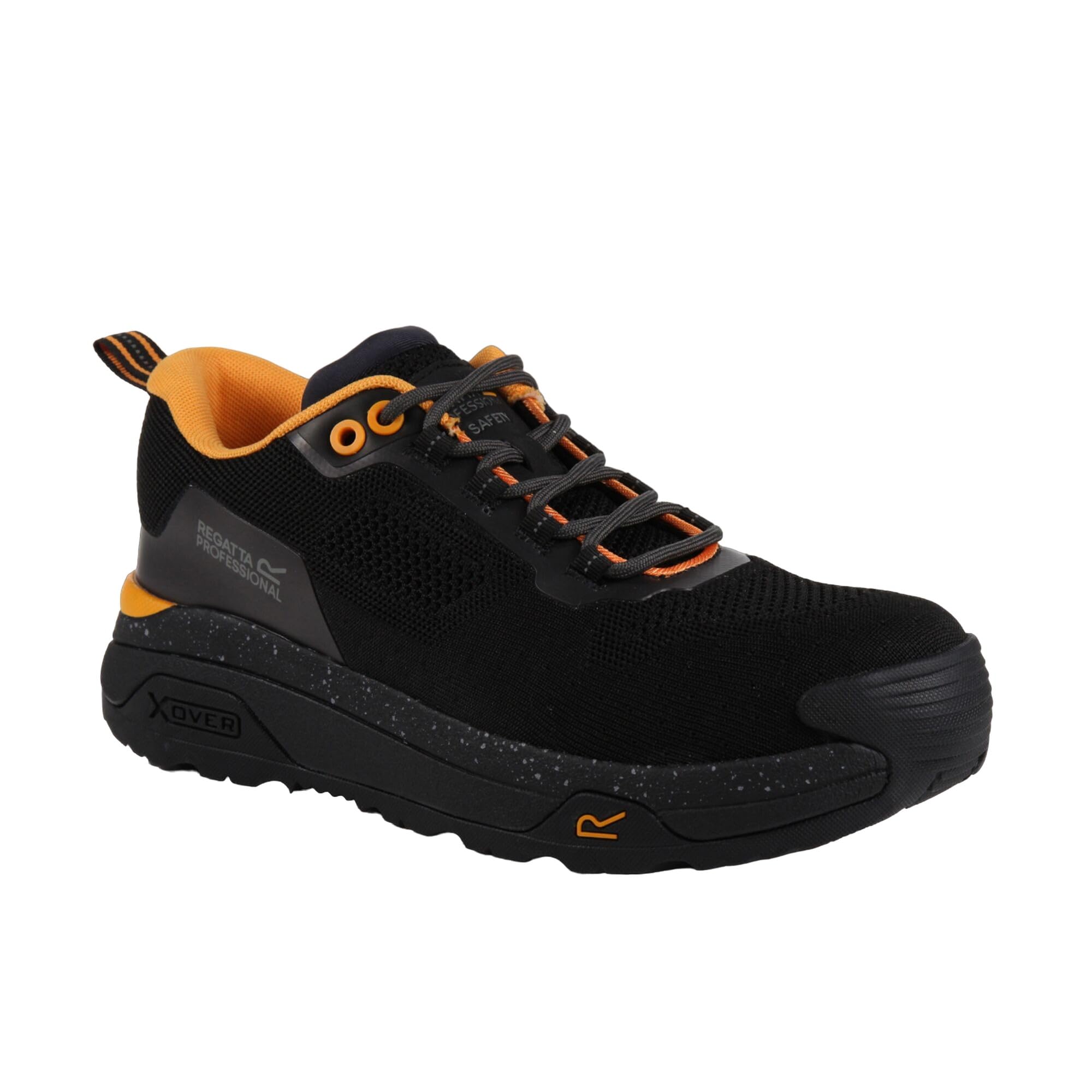 Regatta  Black Mens Crossfort Safety Trainers in Size 12, Sports Direct