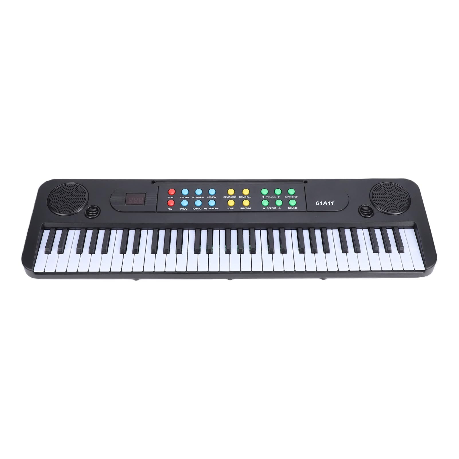 Tastiera Elettronica Portatile a 61 Tasti 200 Toni 200 Ritmi per Principianti a Casa Pratica e Educazione Musicale