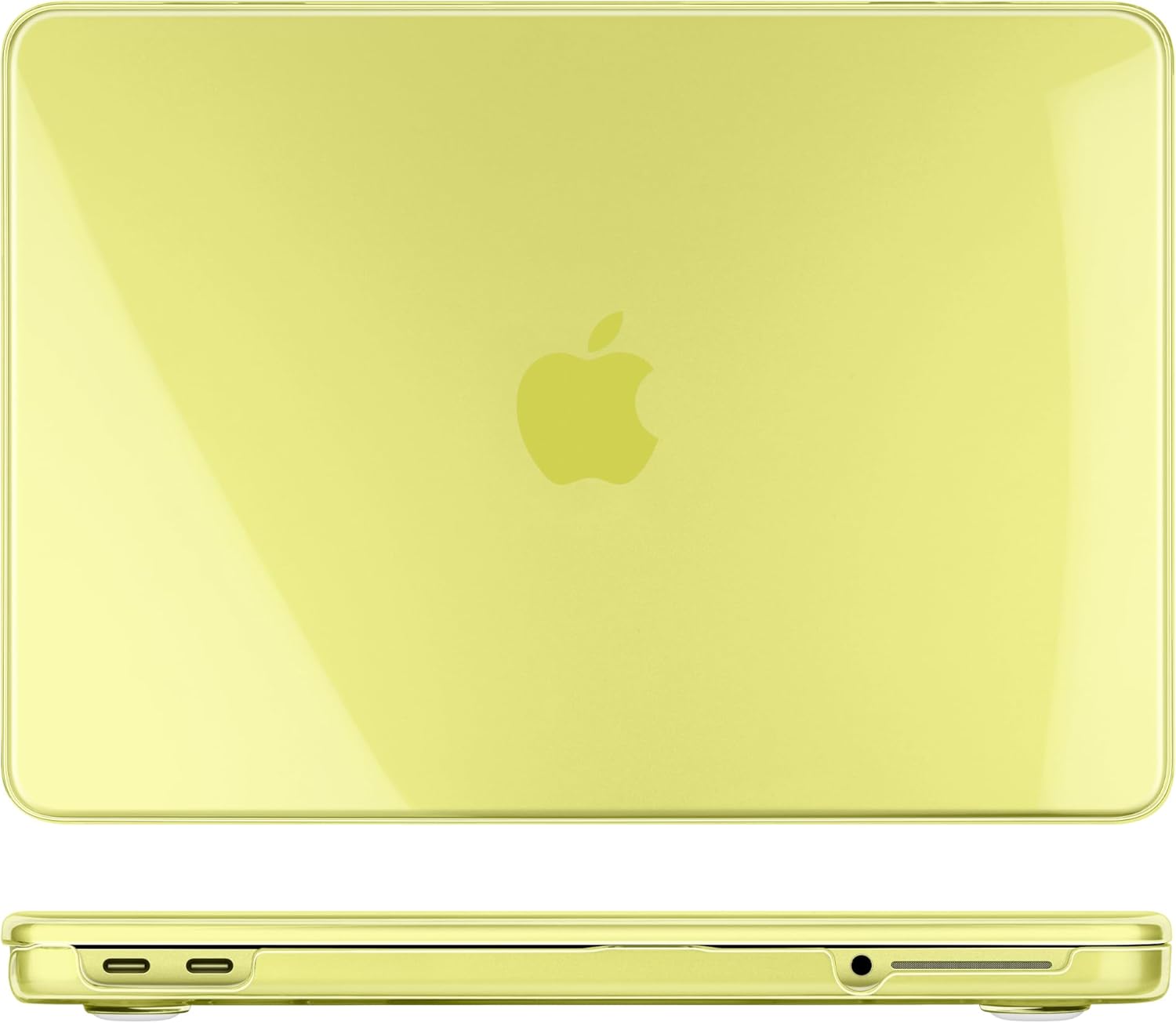 Batianda 4-in-1 Clear Case for New MacBook Neo 13 inch 2026 Release Model A3404, Ultra-Thin High Transparency Hard Shell Cover with Keyboard Skin, Screen Protector, USB-C Adapter, Crystal Citrus