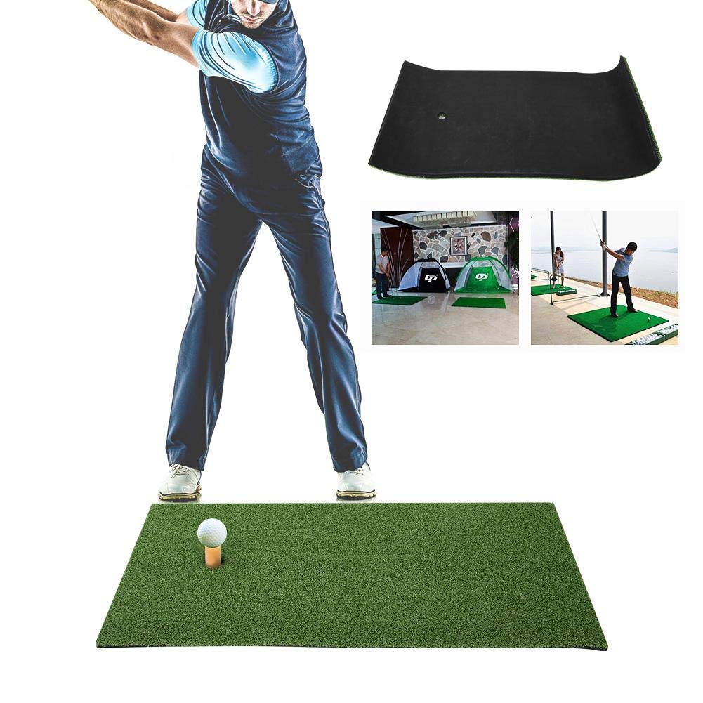 Vikye Tappetino da golf, 24 x 12,2 x 0,6 pollici, Golf Training Net Golf Hitting Mat Indoor Home Outdoor Golf Swing Practice Tappeto Erba con Gomma Golf Tee