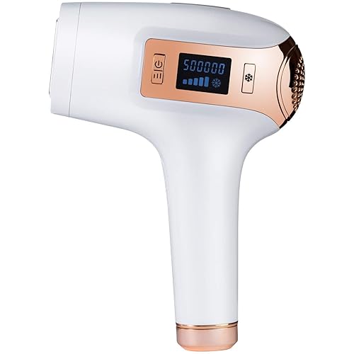 Uaike Sistema de depilación, dispositivo permanente de depilación para cara y cuerpo para uso doméstico, 500,000 destellos, con funciones de