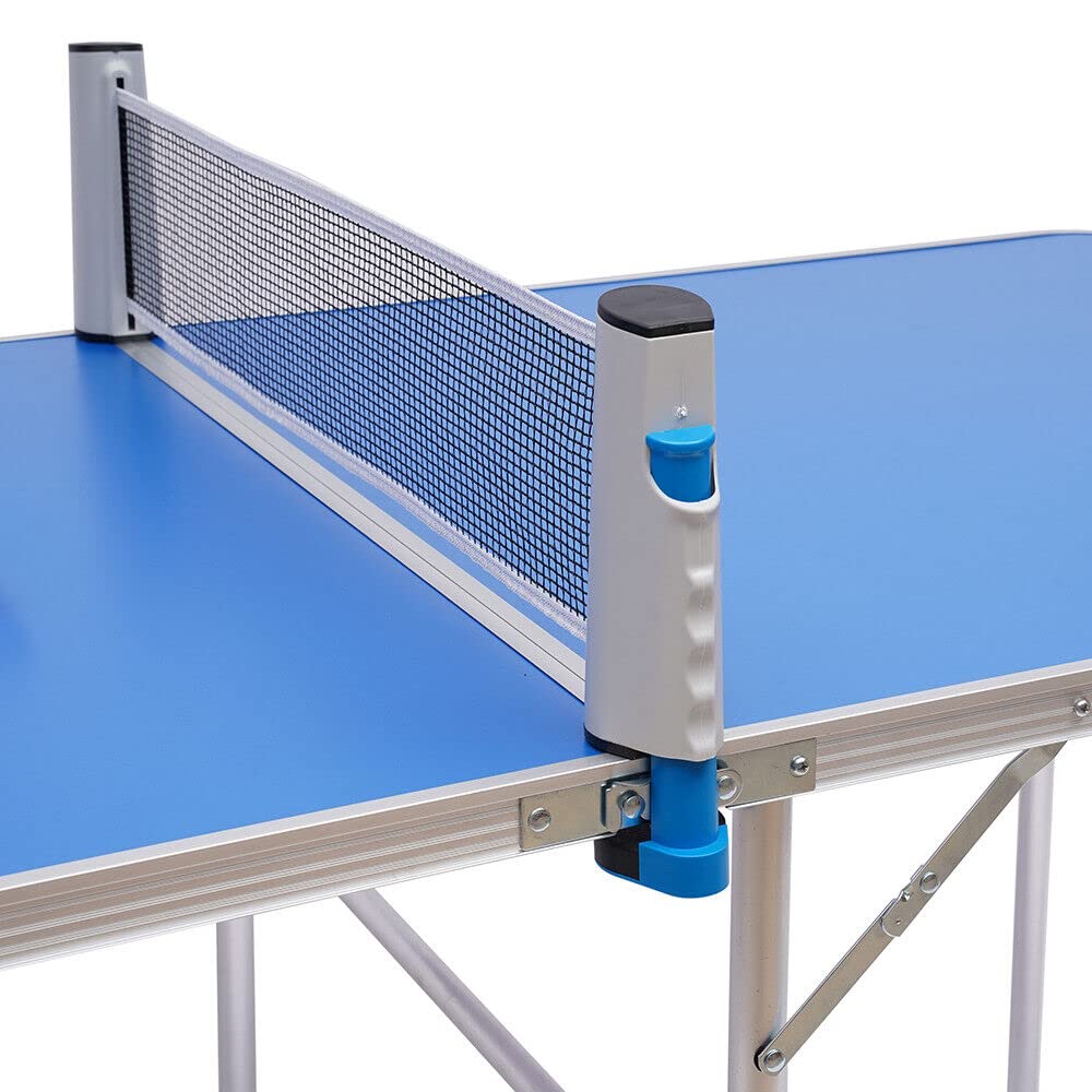 Tavolo da ping-pong pieghevole per attività all'aria aperta, sport all'aria aperta, tavolo da ping pong con rete mini accessori per la casa, tavolo da giardino pieghevole, di medie dimensioni, con