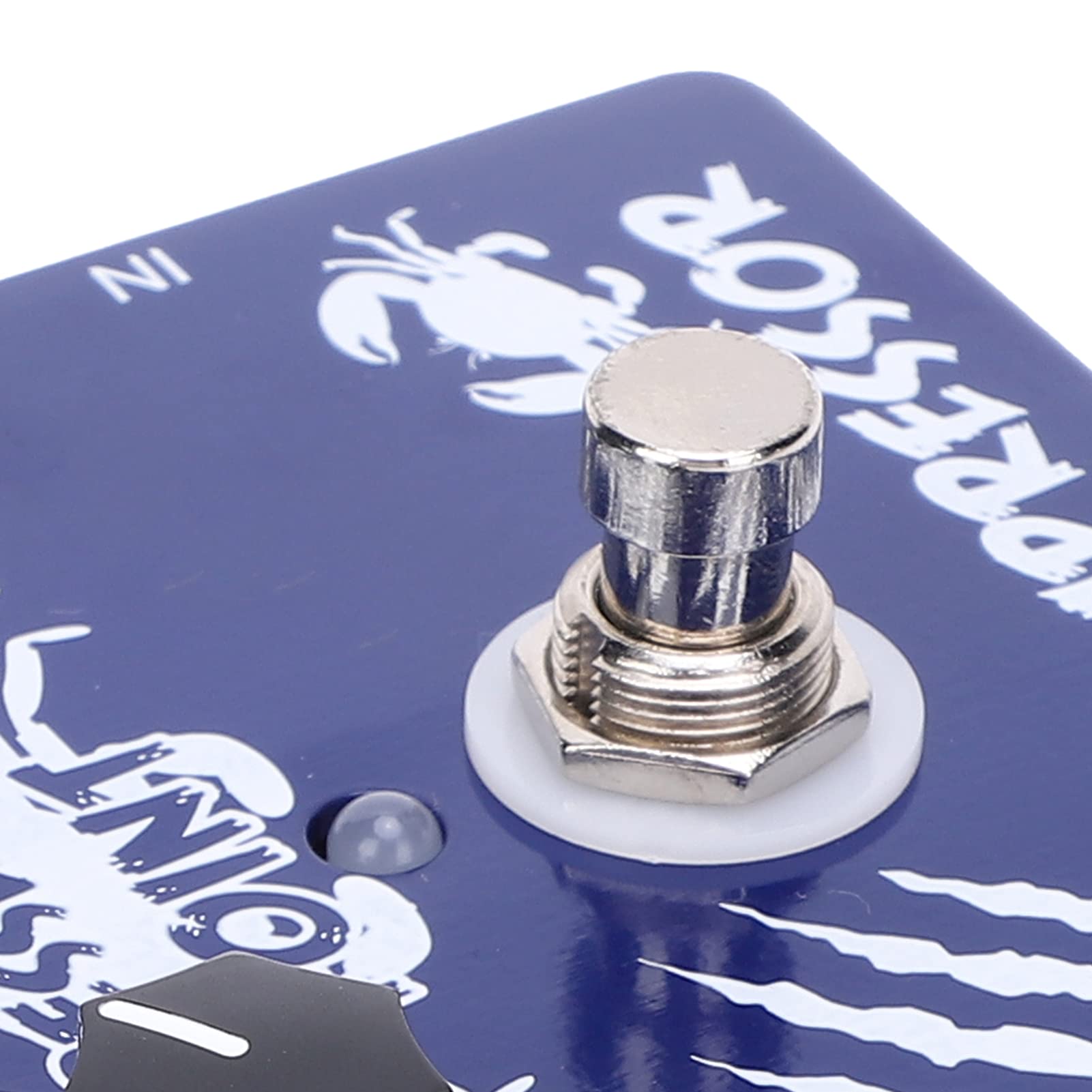 Pedale Effetti, Pedale Compressore Per Basso Effetto Punto di Pressione True Bypass Guscio in Lega di Alluminio CP‑45 Accessorio Per Gli Amanti della Chitarra Elettrica