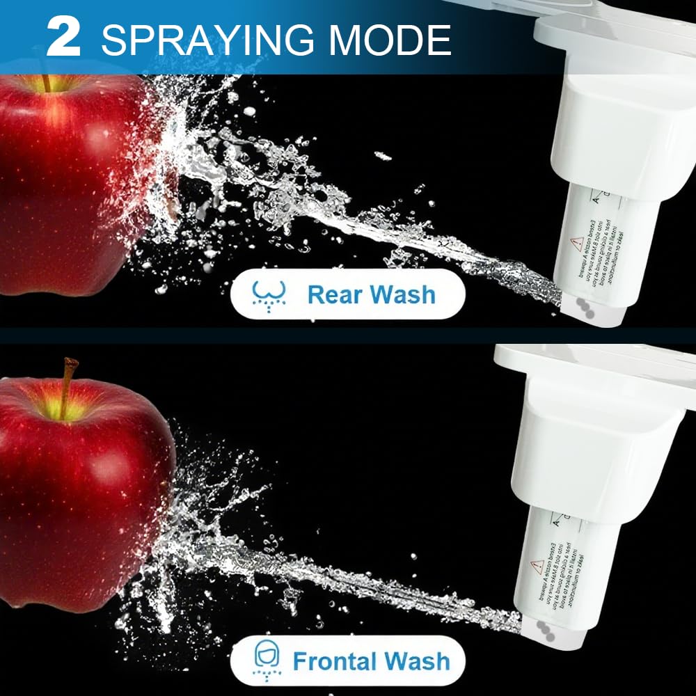 Ultra-Slim Bidet Attachment for Toilet Easy to install - Dual Nozzle Frontal Rear Wash with Adjustable Cold Water — view 3