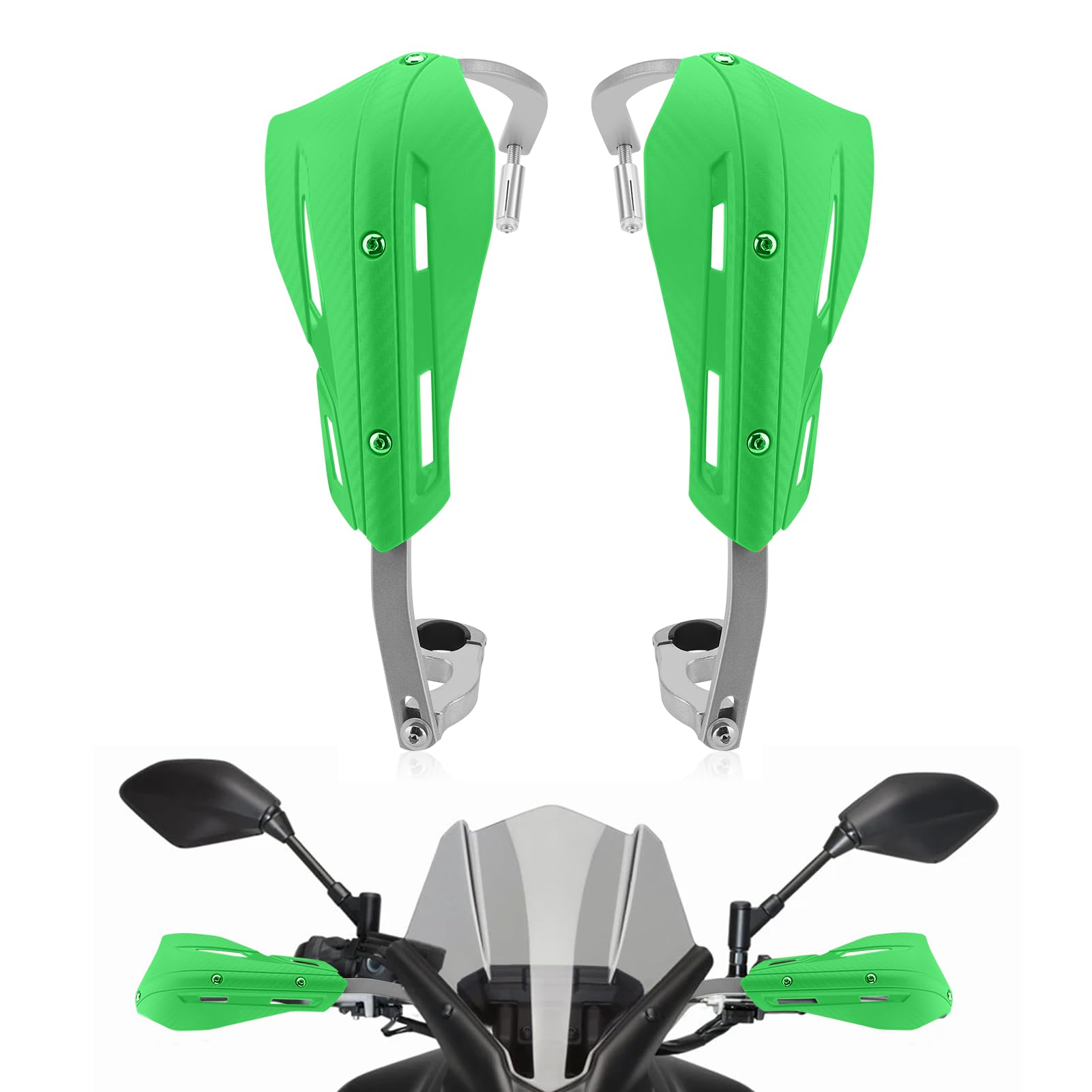 Paramani Universali Per Moto - Antipioggia E Antivento In Lega Di Alluminio, Regolabili - Foto 2