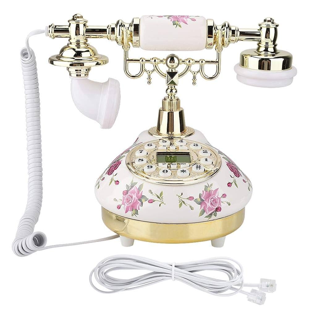 Vintage Antikes Telefon, Umweltfreundliches Keramikgehäuse Vintage Antikes Telefon, Umweltfreundliches Keramikgehäuse